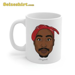 Tupac Inspired Ceramic Mug Hip Hop Icon Rap Legend Fan Gift