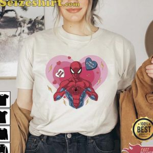 Valentines Superhero Affirmations Sublimation Design T-shirt