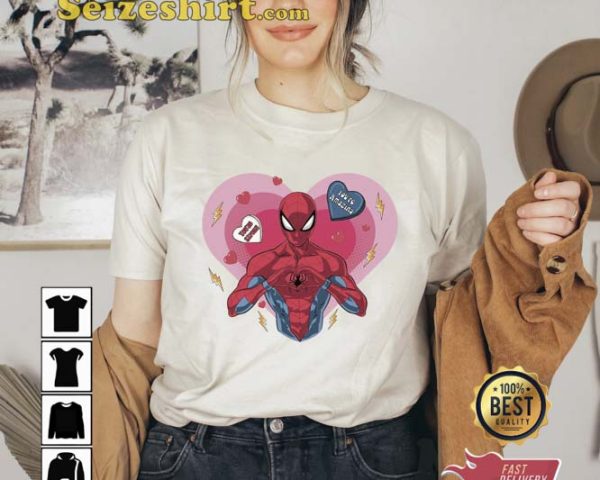 Valentines Superhero Affirmations Sublimation Design T-shirt