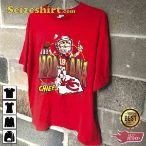 Vintage 1993 Joe Montana Kansas City Chiefs T-shirt