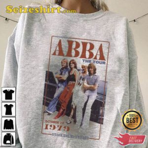 Vintage ABBA 1979 Tour Shirt 70s Music Tour Tee