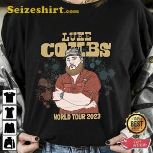 Vintage Luke Combs World Tour T-Shirt Luke Combs Tour 2023 Merch