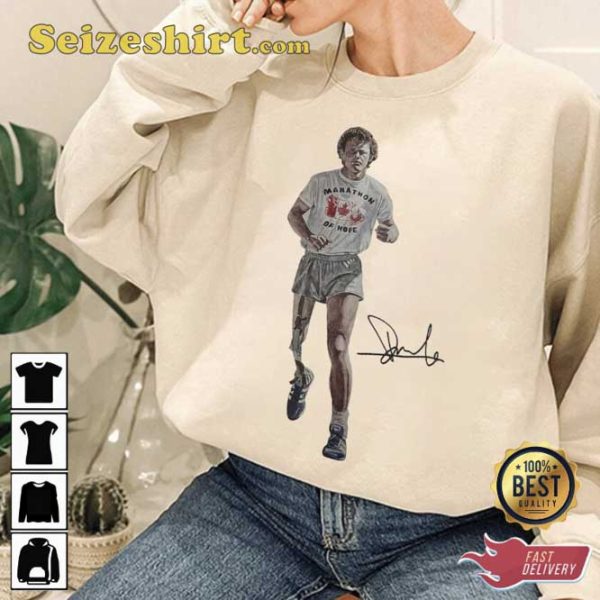 Vintage Ryan Reynolds Terry Fox Marathon Signature Hoodie