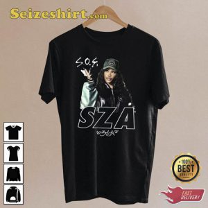 Vintage S.Z.A Album SOS With Signature Black Tshirt