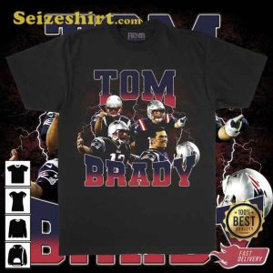 Shirtdrunk Tom Brady New England Patriot Player T-Shirt