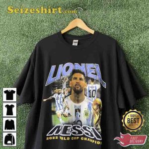 Vintage Style Lionel Messi 2022 World Cup Champion Tee