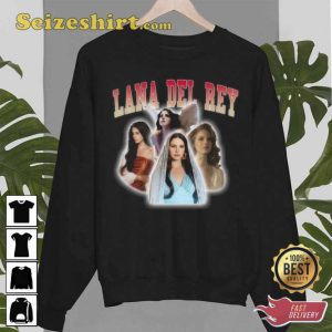 Vintage The Legend Lana Del Rey Portrait Collage Sweatshirt
