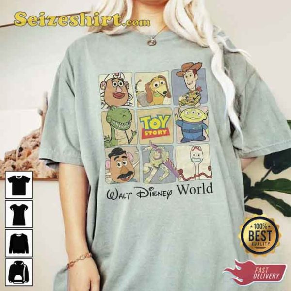 Vintage Toy Story Walt Disney World Characters Shirt