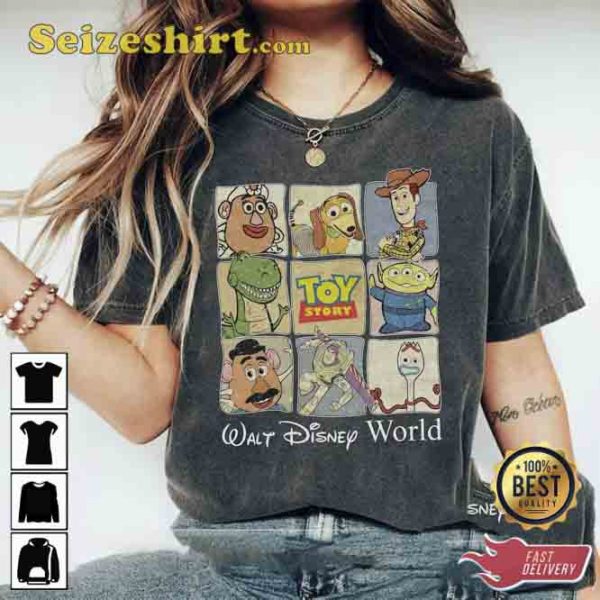 Vintage Toy Story Walt Disney World Characters Shirt