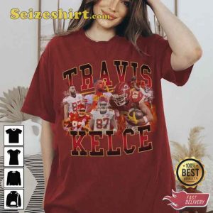 Vintage Travis Kelce 90s Football Unisex T-Shirt