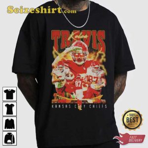 Style 90s Travis Kelce Football T-Shirt