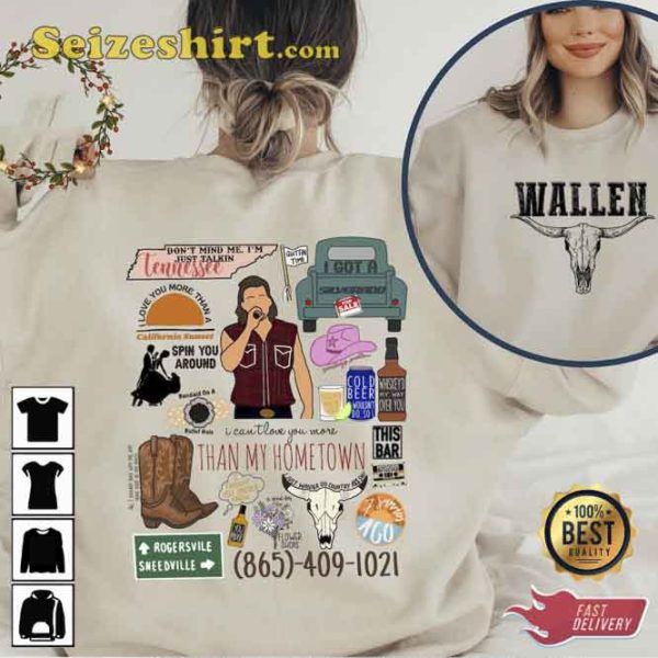 Wallen Cowboy Girl Music Hoodie