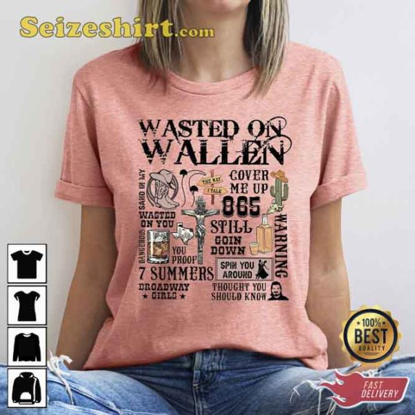 Wasted On Wallen Still Goin Down Country Tour 2023 Shirt