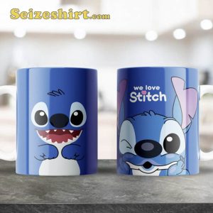We Love Stitch Cartoon Mug