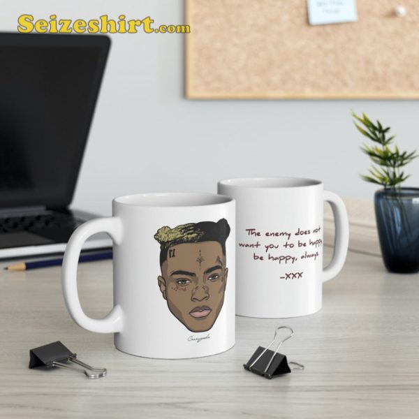 XXXTentacion Inspired Ceramic Mug Hip Hop Icon Fan Gift