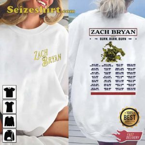 Zach Bryan Burn Burn Burn Tour 2023 Shirt