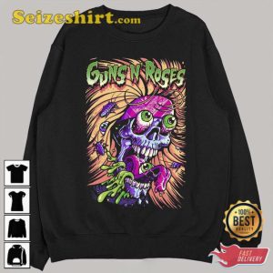 Zombie Eating Eye Ball Guns N Roses Rock Band Unisex Sweatshirt