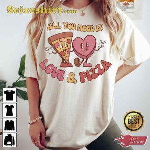 l You Need Is Love And Pizza Kids Shirt