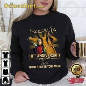 10th Anniversary 2013 2023 Thank You Rosalia For Memories Signature Unisex Sweatshirt