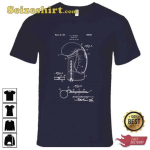 1927 Vintage Boxing Glove Blueprint Patent T-Shirts