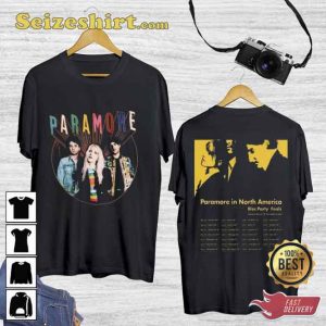 2 Side Paramore In North America Tour Tee Shirt
