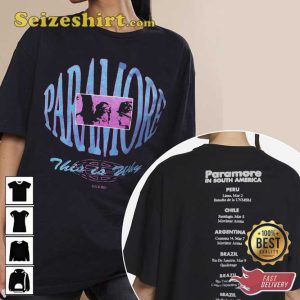 2 Side Paramore Rock Music Band Shirt