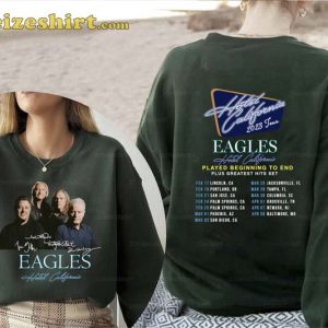 2 Sides Eagles Hotel California Tour 2023 Shirt