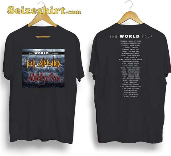 2023 The Stadium Tour Motley Crue Def Leppard T-Shirt