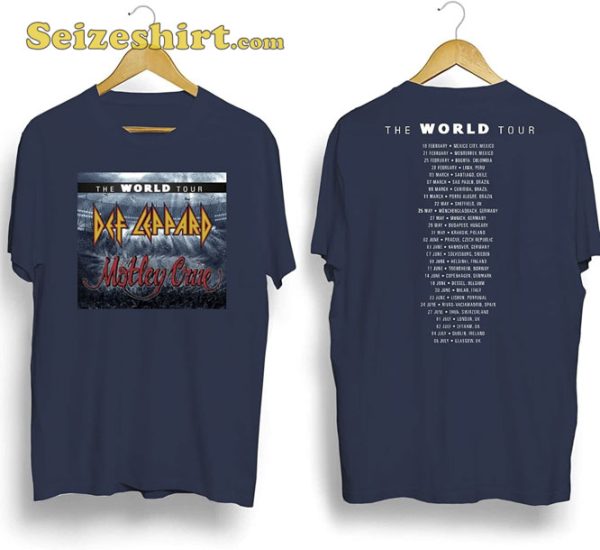 2023 The Stadium Tour Motley Crue Def Leppard T-Shirt