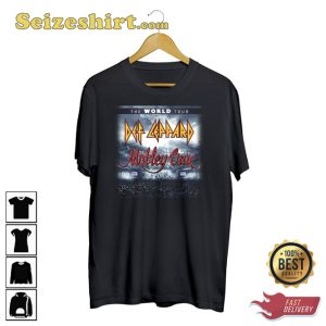 2023 The World Tour Def Leppard Motley Crue T-Shirt