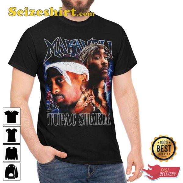 Shakur Throwback Gift For Fans Hip Hop Rap Tee Shirt