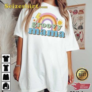 70s Styles Groovy Mama Vintage Style Graphic T-Shirt