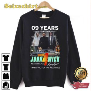 9 Years Annivesary John Wick 4 Unisex Shirt