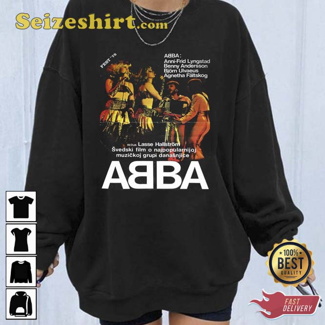 ABBA The Movie Fest 78 Unique Hallstrom Vintage Shirt