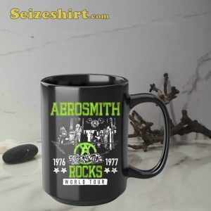 Aerosmith World Tour 1977 Stars Rock Band Mug