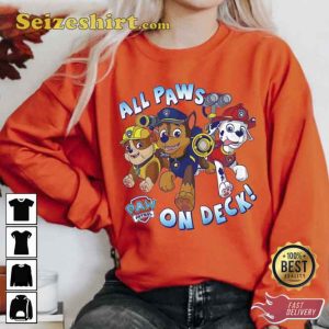 All Paws On Deck Paw Patrol Trending Unisex Sweatshirt
