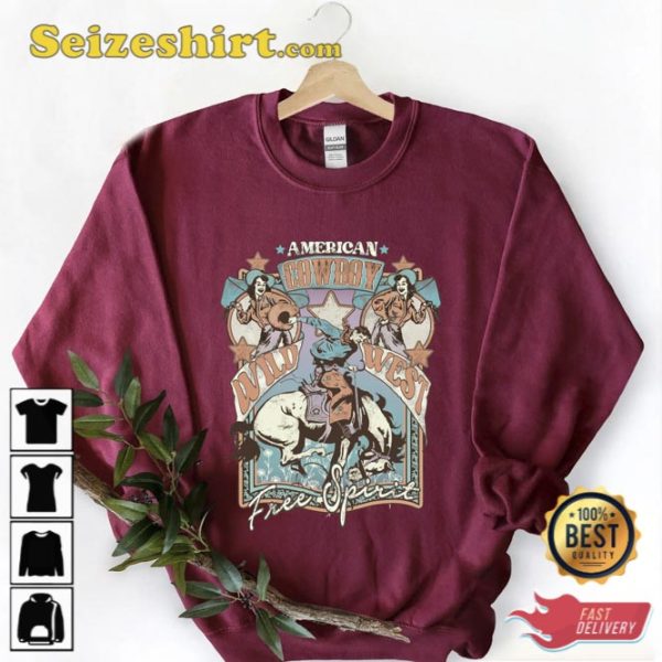 American Cowboy Wild West Shirt Gift For Fan