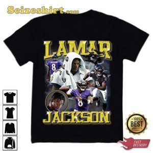American Football Lamar Jackson Unisex T-Shirt