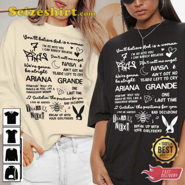 Ariana Grande Lyric Album Song Music T-Shirt