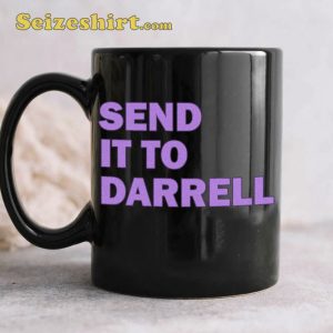 Ariana Send It To Darrell Darryl Cute Heart Vintage Groovy Style Ceramic Mug