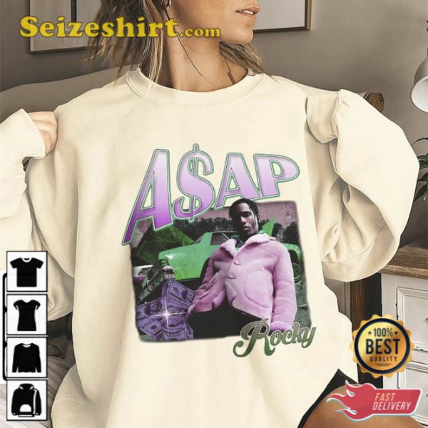 Asap Rocky Rap Vintage Bootleg Sweatshirt Gift For Fan