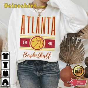 Atlanta Basketball Retro Crewneck Sweatshirt Gift For Fan