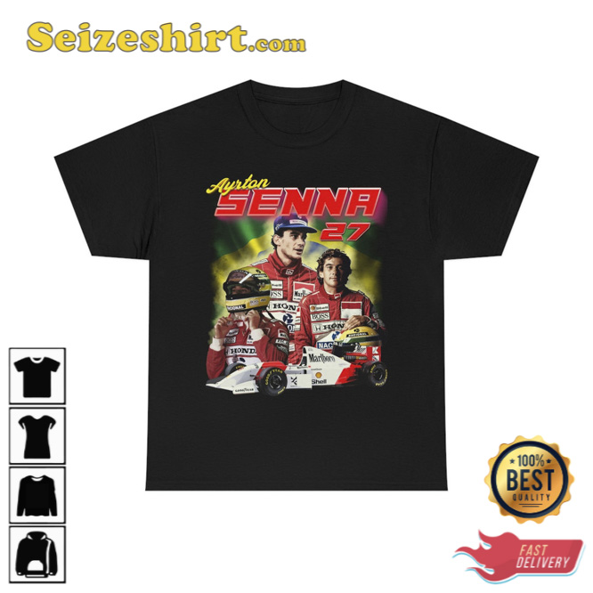 Ayrton Senna McLaren Formula One Racing T-Shirt