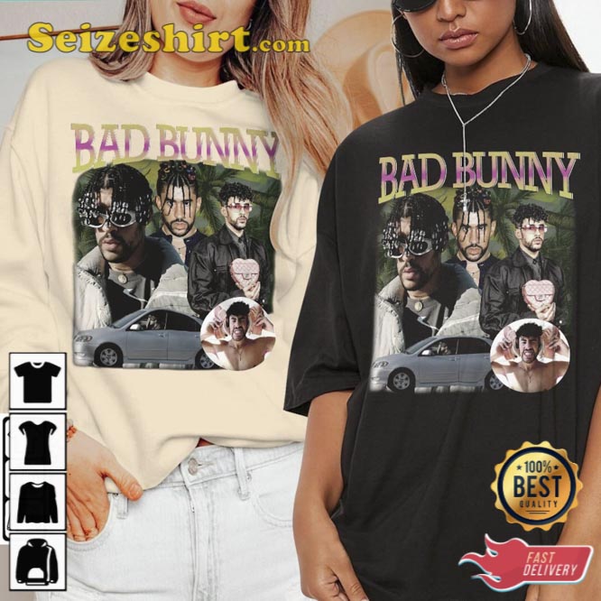Bad Bunny Puerto Rican Rap Music Bootleg Shirt