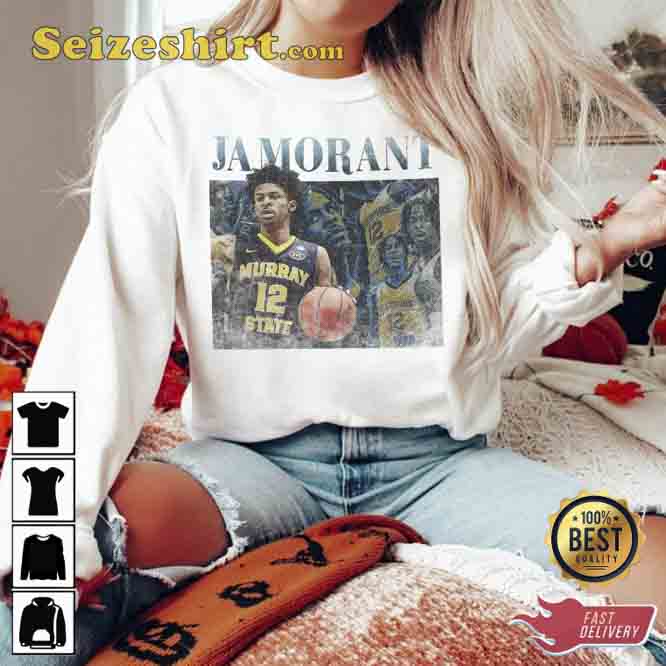 Ja Morant Shirt Vintage Wash Morant 90S Vintage Style Basketball - Anynee