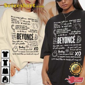 Beyonce Lyric Album Song Music Band T-Shirt
