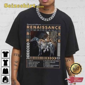 Beyonce Renaissance Album Full Tracklist T-shirt