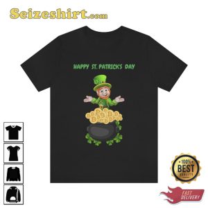Bitcoin Happy St Patrick's Day Leprechaun T-shirt