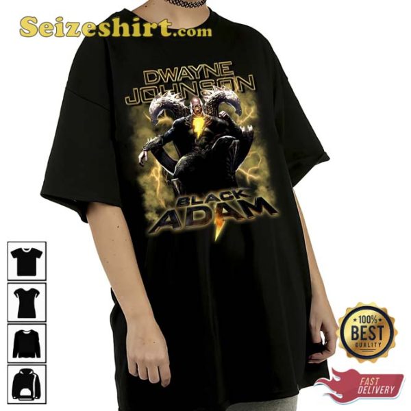 Black Adam Throne Dwayne Johnson Movie Film Unisex T-Shirt