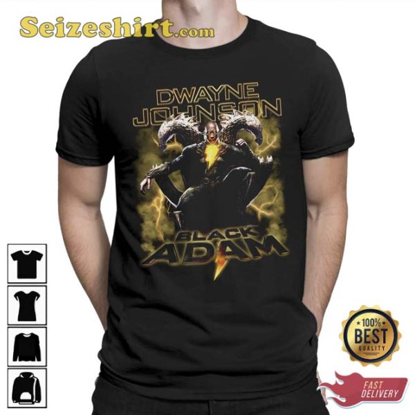 Black Adam Throne Dwayne Johnson Movie Film Unisex T-Shirt